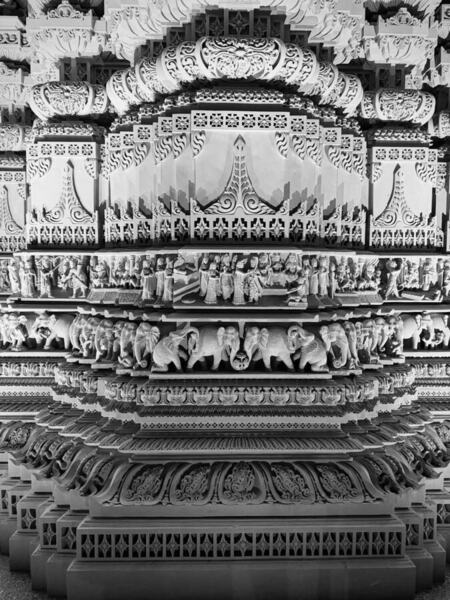 Photograph Ingrida Kuznecova Baps Hindu Mandir Abu Dhabi on One Eyeland